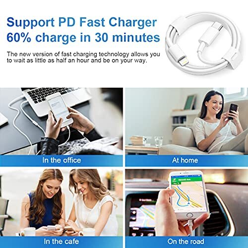 Carga Rapida USB-C De 20W Cargador Para iPhone 13 12 11 Pro Max XS X 8 Plus gallery