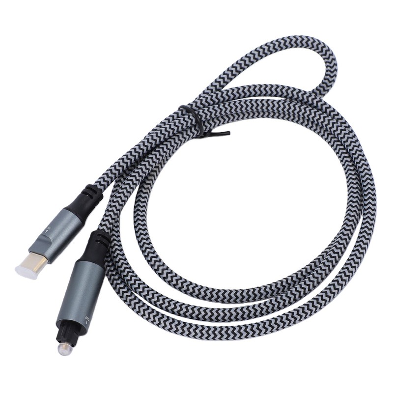 USB C To Optical Cable Type C To SPDIF Digital Aux Cord For Smartphone 5.91ft