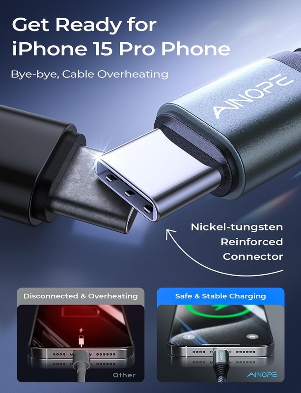 USB C to USB C Cable, 2 Pack 6 FT USB C Cable Fast Charging with USB to USB C... gallery