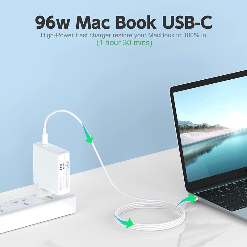 96W USB C MagSafe 3 Charger for MacBook Pro 16 15 14 13 inch 2024 2023 2022 2021 gallery