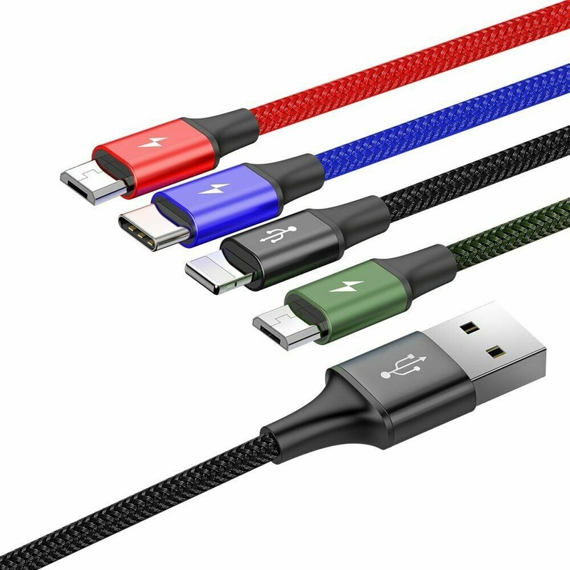 4in1 Cable (Type C , Micro-Usb, 2 X Lighting) Universal for All Smartphones gallery