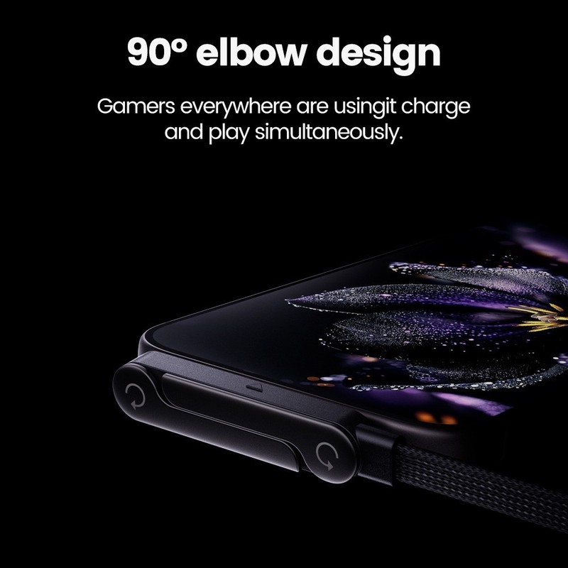 65W Fast Charging Cable with Foldable Phone Stand 2-in-1 USB-C Cord gallery