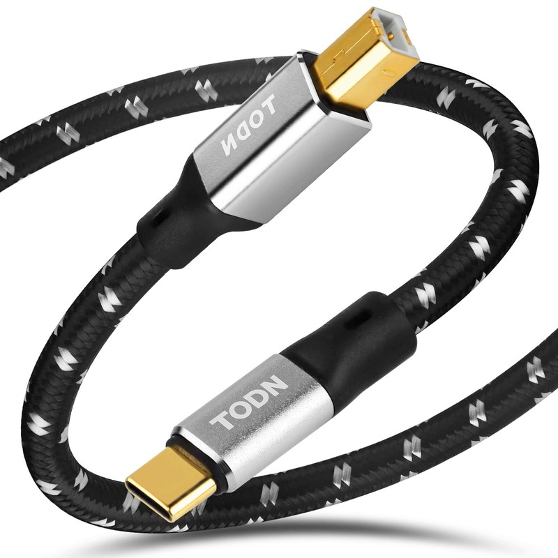 USB-B to USB-C Cable, Audiophile Printer Cable for Phone/Tablet/Laptop, 3ft/1m gallery