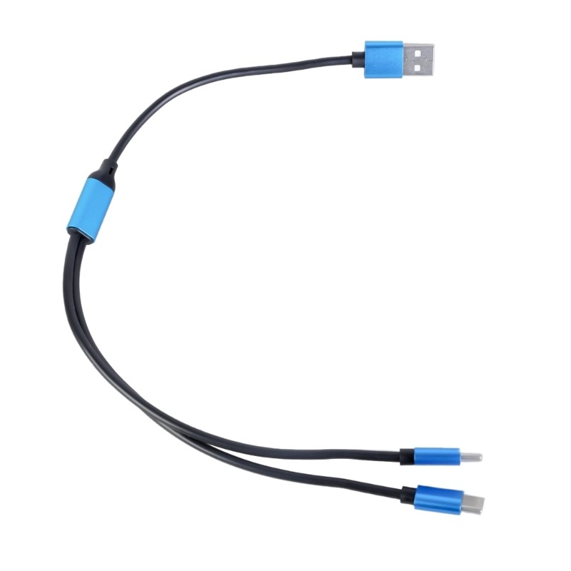 2 In 1 USB to Two USB C Splitter Cable Type A To Type C And Type C Charging 80W