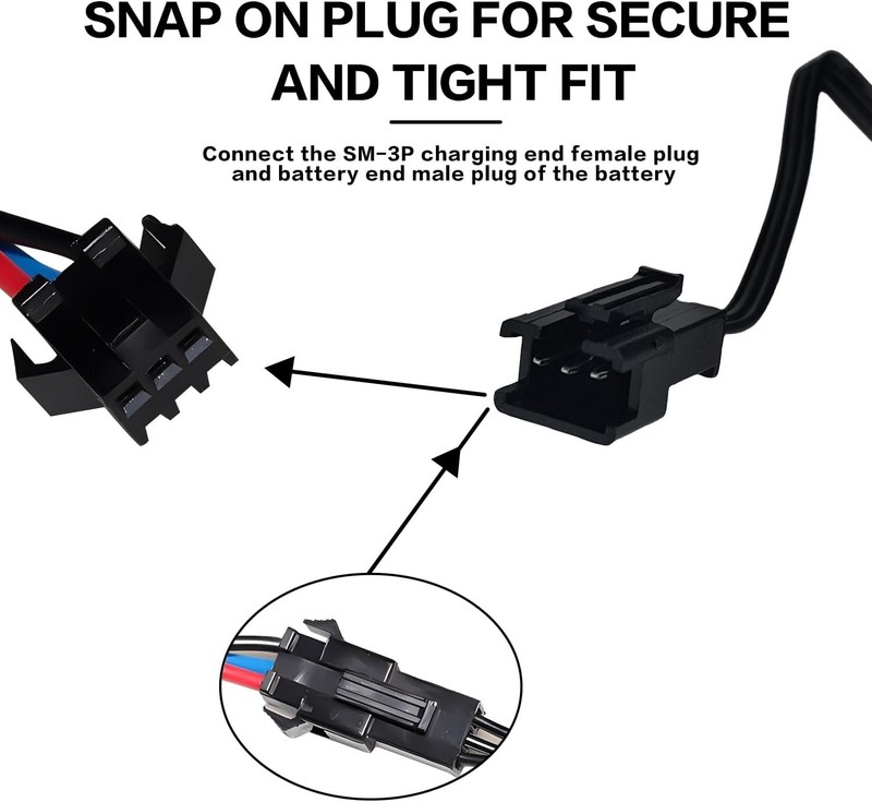 7.4V USB Charger Cable with SM-3PIN Plug Compatible RC Car Tank 1, Black gallery