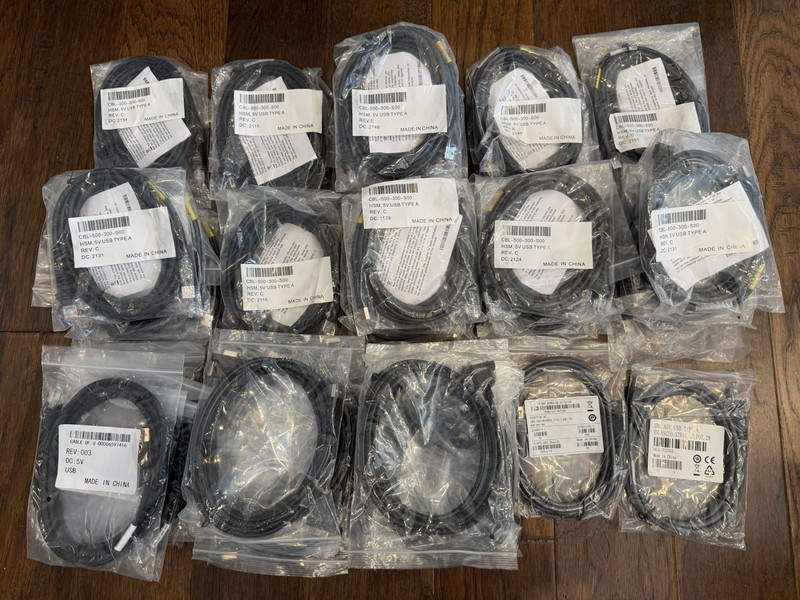 Lot of 61: USB Cords – Varying Assortment – See Photos