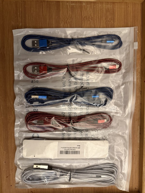 Six Pack 10 Foot Cords For iPhones