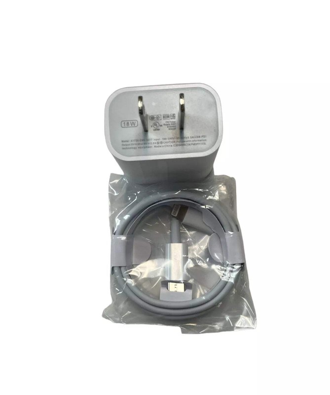 BRAND NEW! Foxconn 18W Wall Cubes/Brick &Type-C to 8-Pin Connector for iPhones gallery