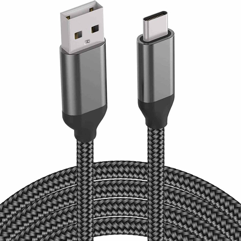 10FT USB C Cable Fast Charging For iPhone 15 16 Pro Max iPad Pro Cord Grey