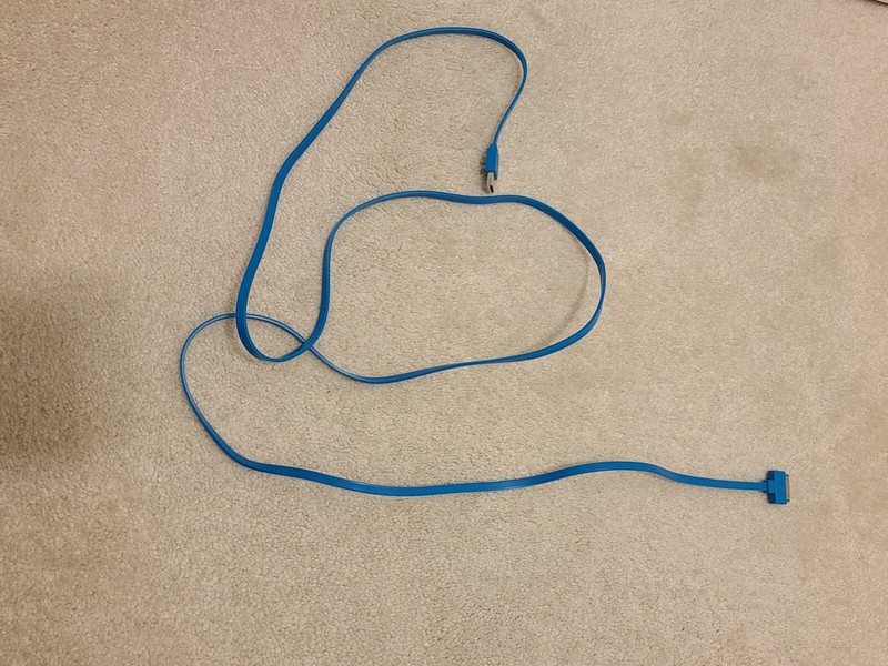 iPod Touch USB Charger Charging Cable Cord Bright Blue 6 Feet 