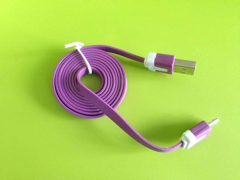 3Ft/6Ft/10Ft Micro USB 2.0 to USB Samsung Flat Noodle Data Sync & Charger Cable gallery