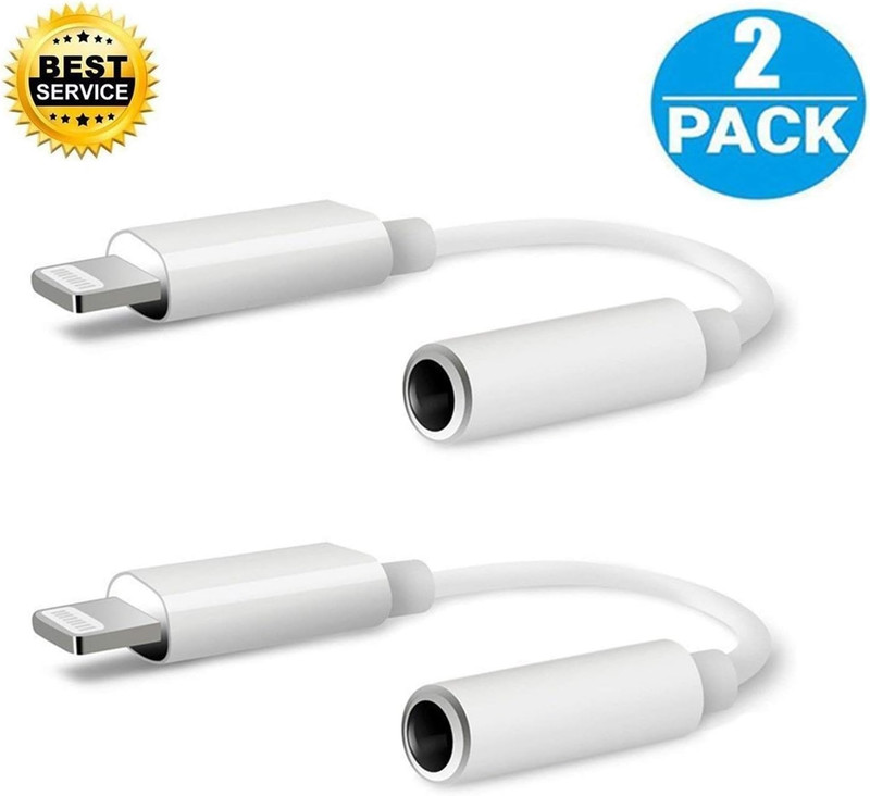 [Apple Mfi Certified] Lightning to 3.5 Mm Headphone Jack Adapter, 2 Pack Earphon gallery