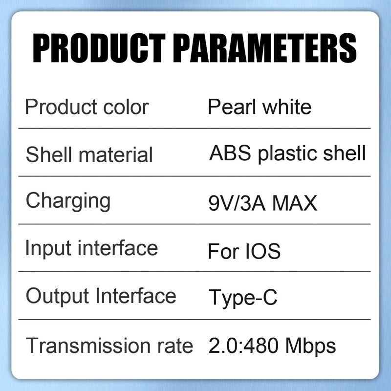 iOS to USB-C Adapter Charging Data Cable For Apple iPhone 15 iPad Mac gallery
