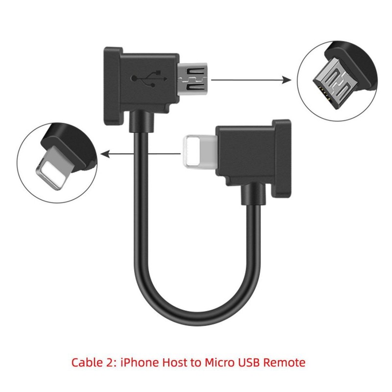 CABLECY 3pcs/set Remote Controller for Mavic Pro Platinum Data Cable Type-C gallery