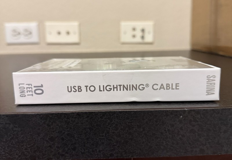 Sarina 10ft USB-A Charge Cable Iridescent Blue For iPhone iPad iPod NEW gallery