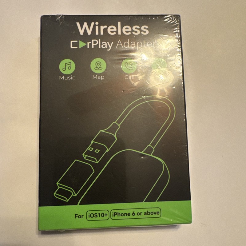 Wireless CarPlay Adapter For Ios10+ iPhone 6 And Above Nib