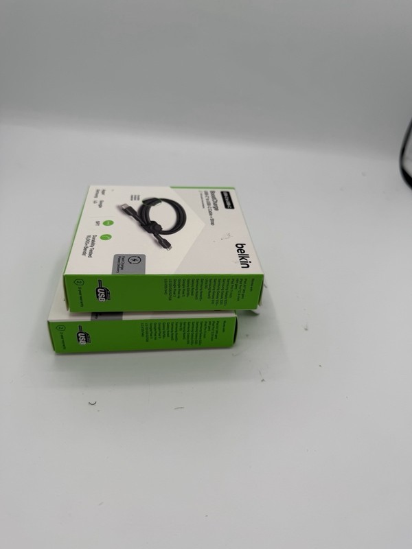 2-Pack Belkin BoostCharge 5ft Braided USB-C to USB-C Charging Cables New Sealed gallery