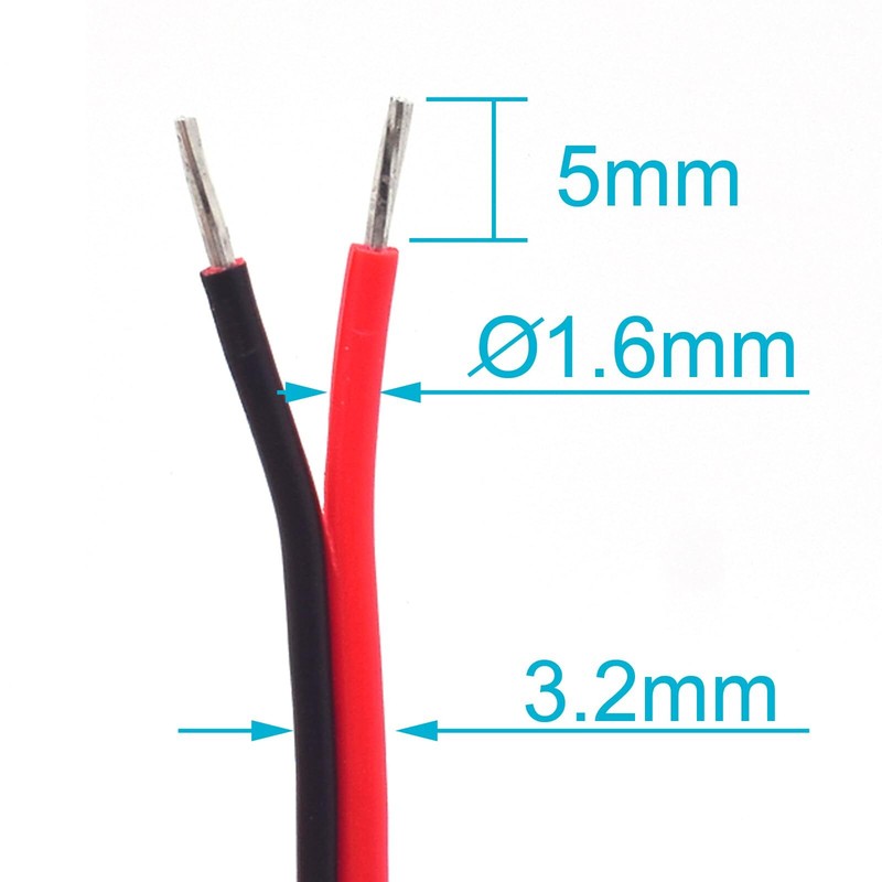 1FT 20AWG USB Male Pigtail 2.0 2 Pin Bare Wire 5V 5A Power Extension Cable gallery