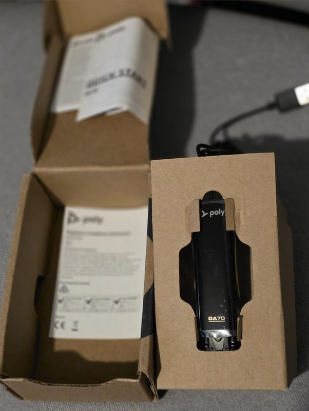 Plantronics DA70 USB Audio Processor 201851 01 – NEW IN BOX – QD to USB Adapter gallery