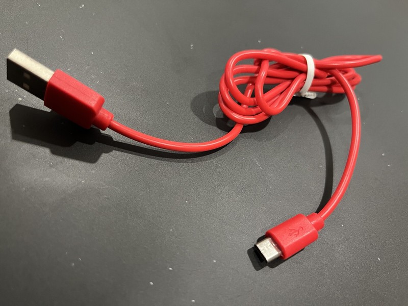 38 Inch Red Micro USB cord