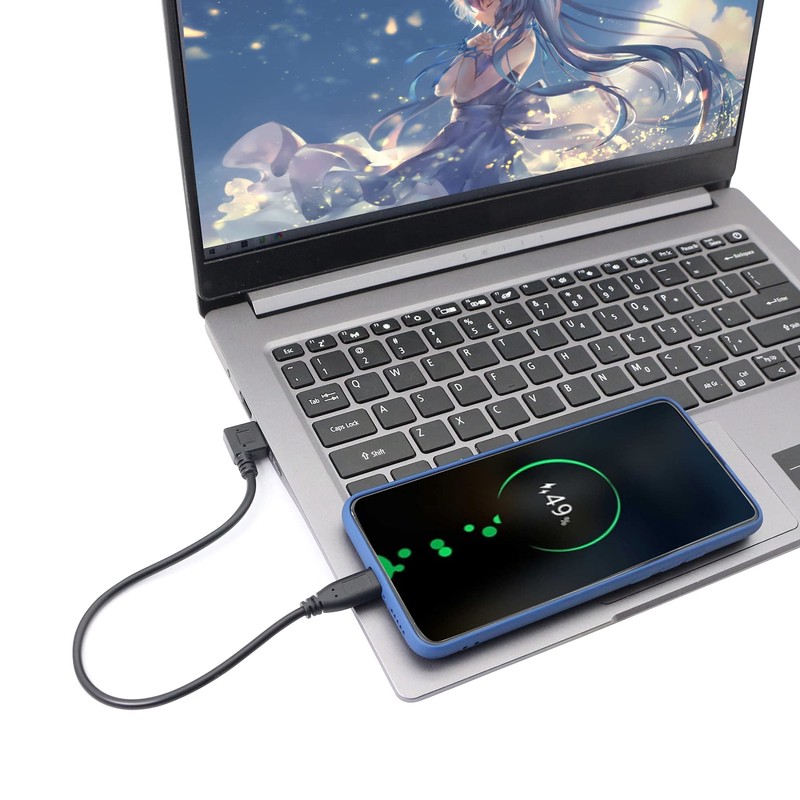 90 Degree USB Adapter Cable 25CM USB-A to USB-C Fast Charging Data Sync gallery