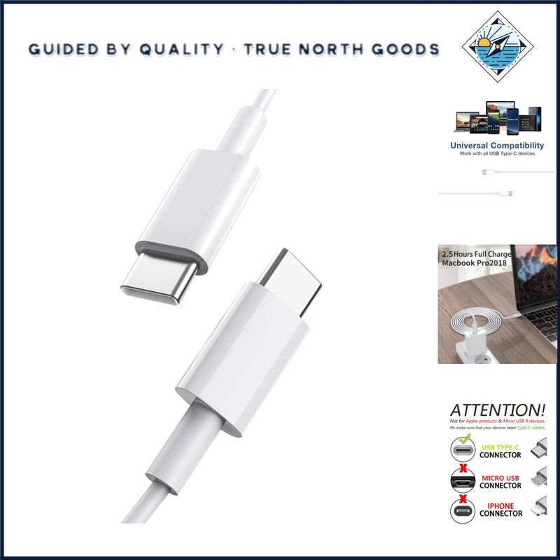 USB C Cable 2 Pack 3.3FT, Fast Charging and Data Transfer for Multiple Devices