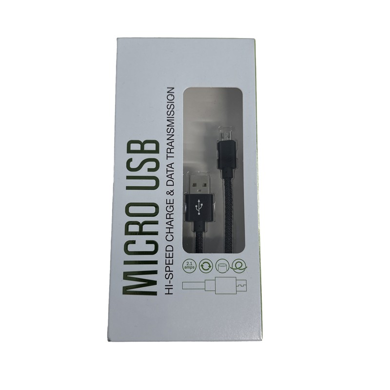 Dual Micro USB Cable Hi Speed Charge Data Transmission Black NEW box $12.99 Blac
