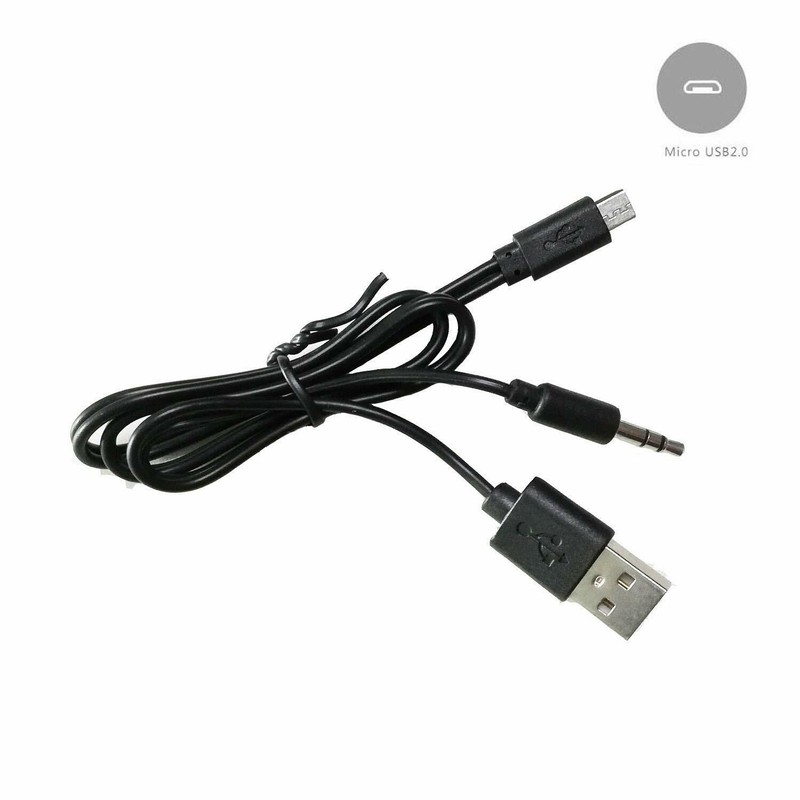 Micro 5Pin Male to 3.5mm USB Audio Charge Cable Cord for Speaker Samsung Android gallery