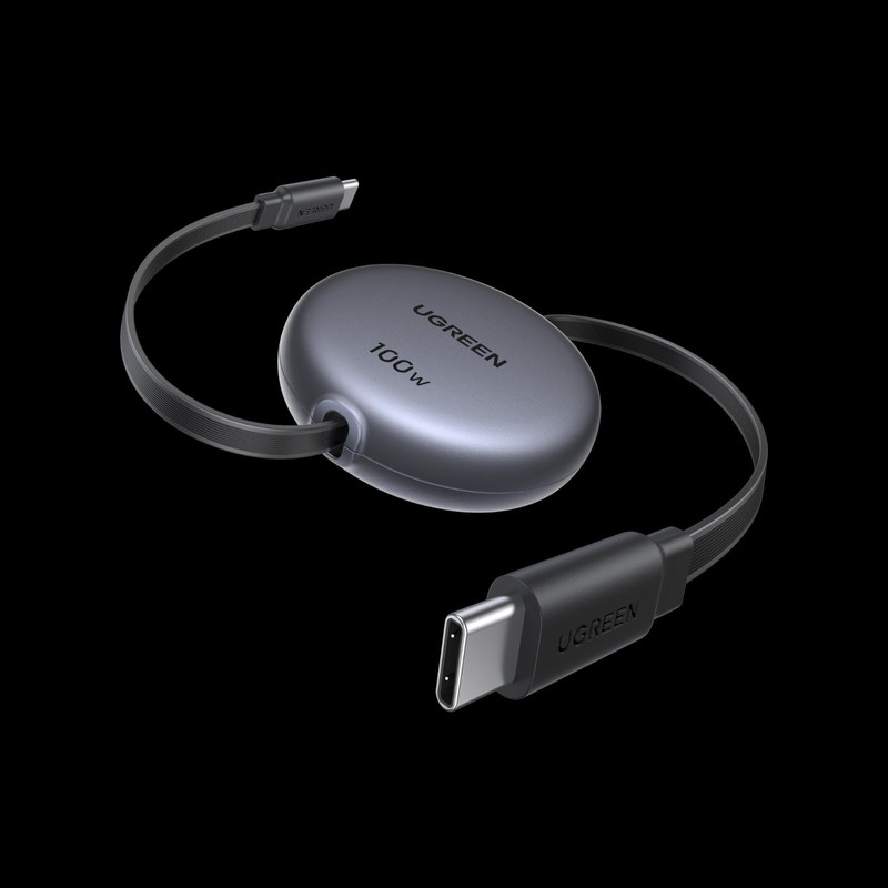 UGREEN 100 W Retractable USB‑C Cable – Fast PD Charge, 4‑Step, Tangle‑Free gallery