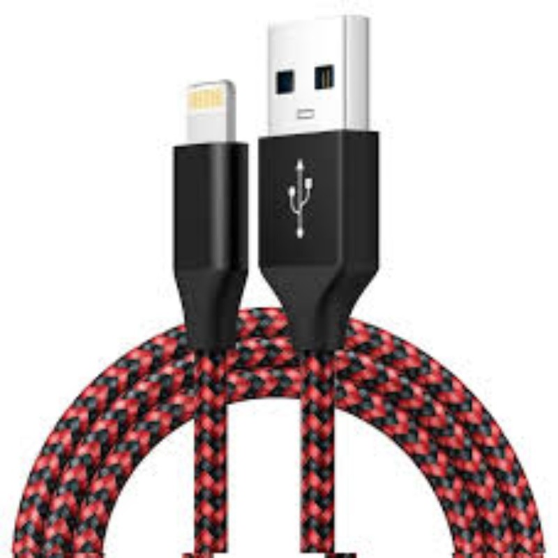 Braided Fast Charger Cable Heavy Duty USB Lot Cord For iPhone 14 13 12 11 X XR 8
