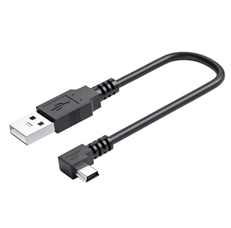 USB-A 2.0 Male to Angled 90 Degree USB Mini 5 Pin Male Cable Adapter 0.3 M-3 M gallery