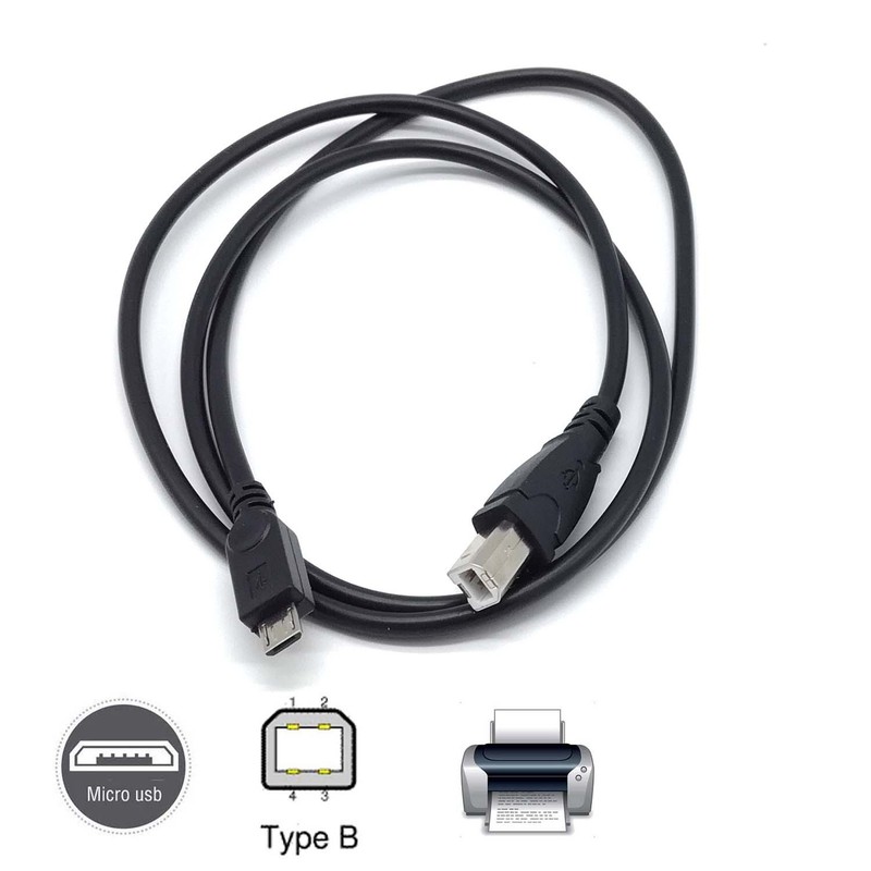 Micro Usb Male To USB 2.0 B Male OTG Cable Cord Phone Printer Electronic Organ gallery