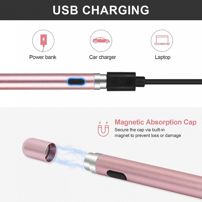 ACTIVE STYLUS PEN DIGITAL CAPACITIVE TOUCH RECHARGEABLE PALM for TABLETS gallery