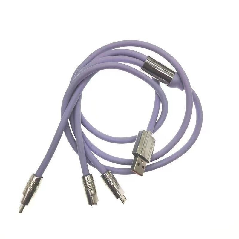 3 in 1 Fast Charging Cable Cell Phone Charger Cord For iPhone Type C Micro USB gallery