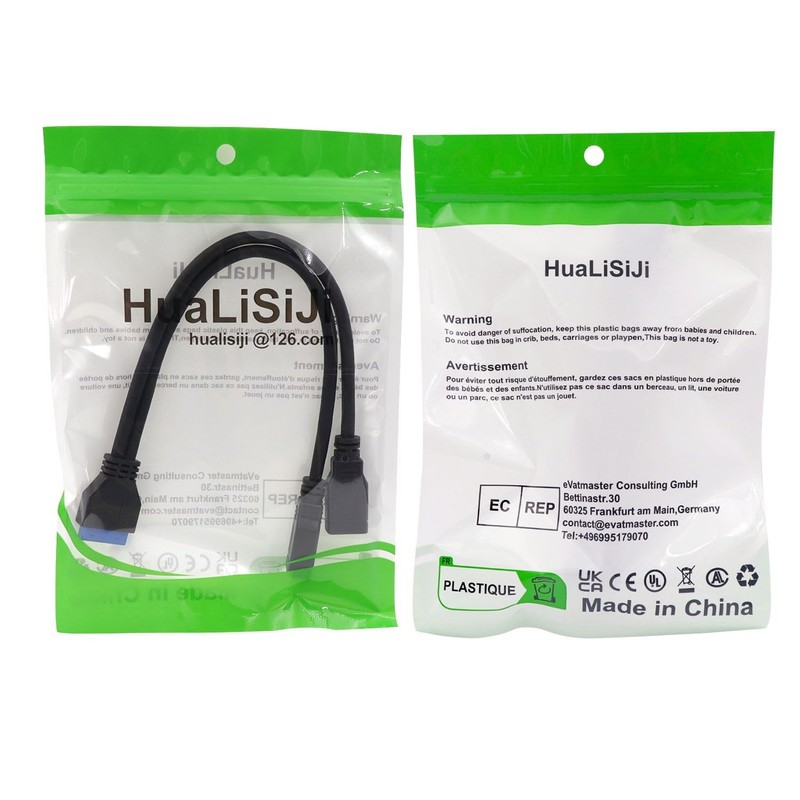 2 Port USB 3.0 Female to Motherboard 19/20pin Y Splitter Cable USB 3.0 Front ... gallery
