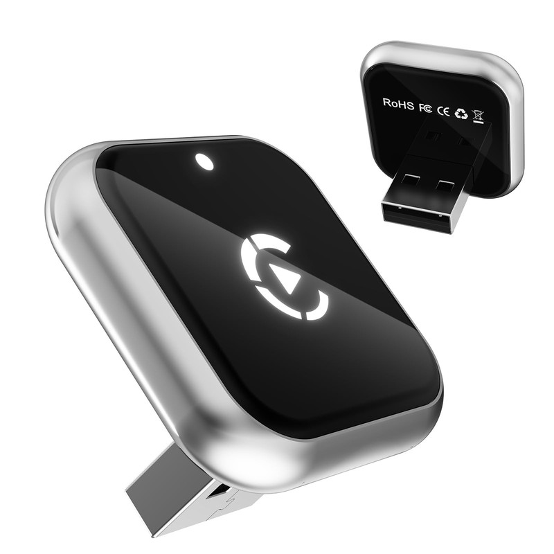 Mini L-Type & Ultra-Thin Wireless CarPlay Adapter, 2026 Upgraded Bluetooth Ad…