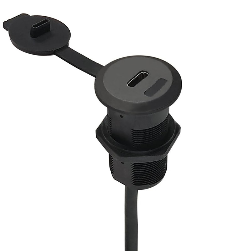USB C 3.1 Panel Mount Female To Male Connector 10Gbps 1m/3.28ft Extension
