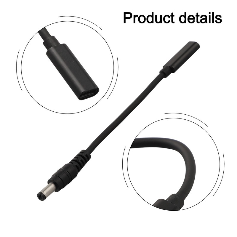 Sleek Black Design USB C Charging Cable Tailored for Starlink Mini Usage gallery