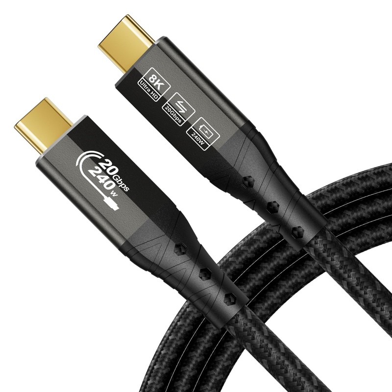USB C Cable 10FT, USBC 3.2 20Gbps Data transfer, 240W Fast Charging Type C to...