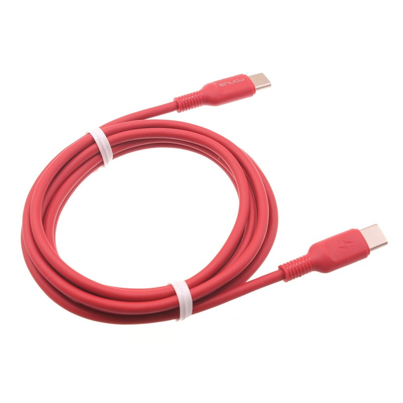 For OnePlus 9 10 Nord N10 N20 N200 Red 6ft Long Cable USB-C to Type-C PD Fast