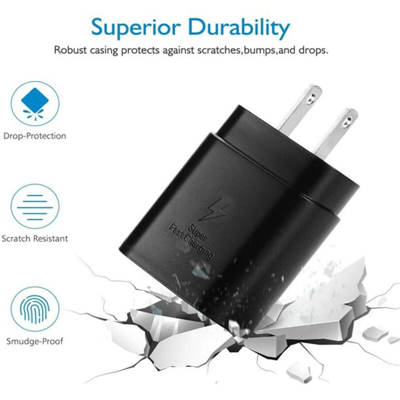 25W Type USB-C Super Fast Wall Charger+6FT Cable For Samsung Galaxy S21 S20 5G gallery
