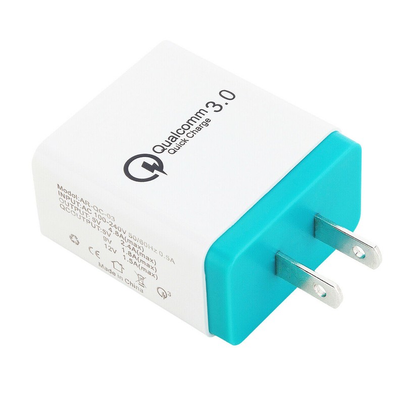 3 Port USB Home Wall Fast Charger QC 3.0 for Cell Phone iPhone Samsung Android gallery