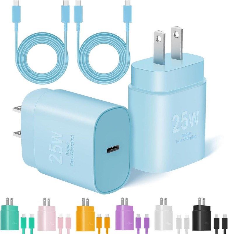 Type C Charger Fast Charging, 2Pack [10FT&6FT] Long USB C Cable with 25W Phon... gallery