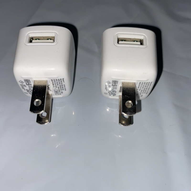 2 Pairs Blackberry RIM-C-0004ADUUS-001 USB AC Charger Adapter Power Plug - White gallery
