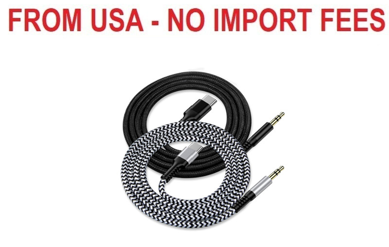 iPhone 17 USB C Aux Cord for Car (2Pack/3.3ft), USB C to 3.5mm Audio Aux Jack Ca