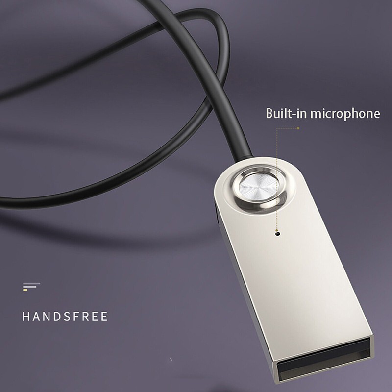 Bluetooth 5.0 Transmitter Receiver Audio 3.5mm Jack Aux Adapter Car USB Cable gallery