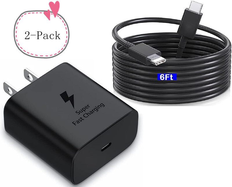 2Pack 45W USB-C Fast Charger For Samsung Galaxy Z Fold 2 3 4 5 / Z Flip 2 3 4 5