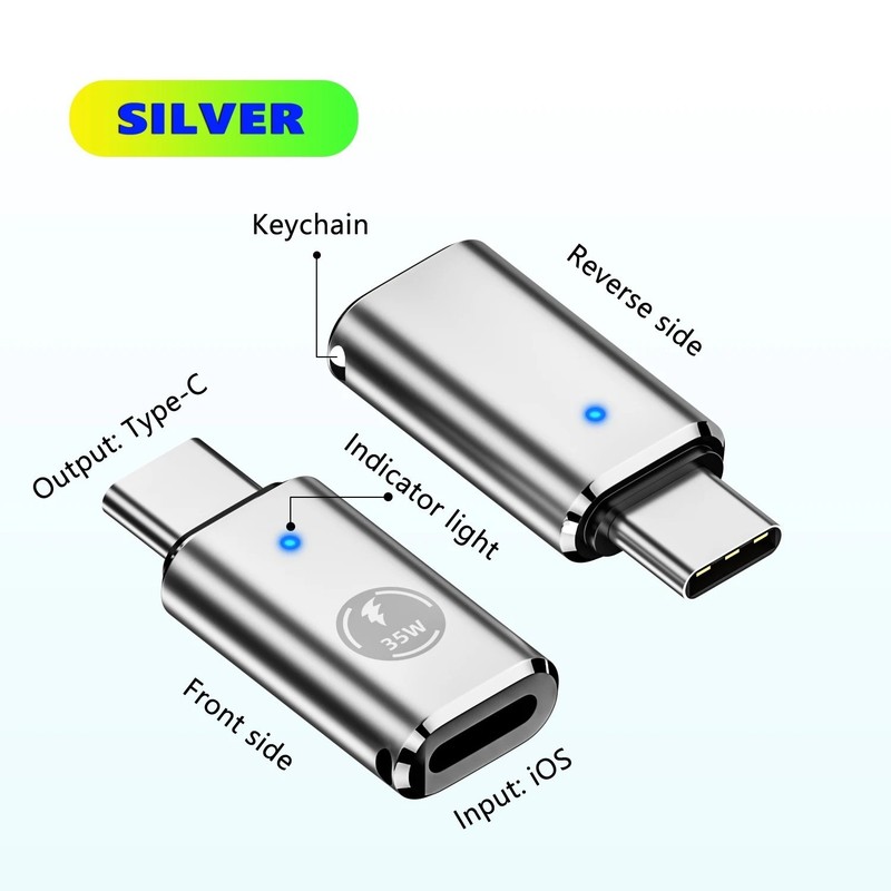 35W USB C to iOS Adapter LED Converter Female to Type C for iPhone 15 14 13 12 gallery