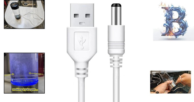 Durable Tangle-Free USB Cables for Hydrogen Water Bottles - 2 Pack, 3.2ft Length gallery