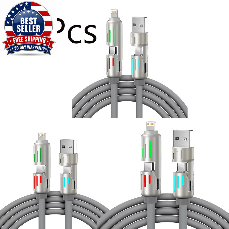 1/2/3Pcs 4-IN-1 240W USB Type C to USB C Cable PD Fast Charger Wire for Iphone 1 gallery